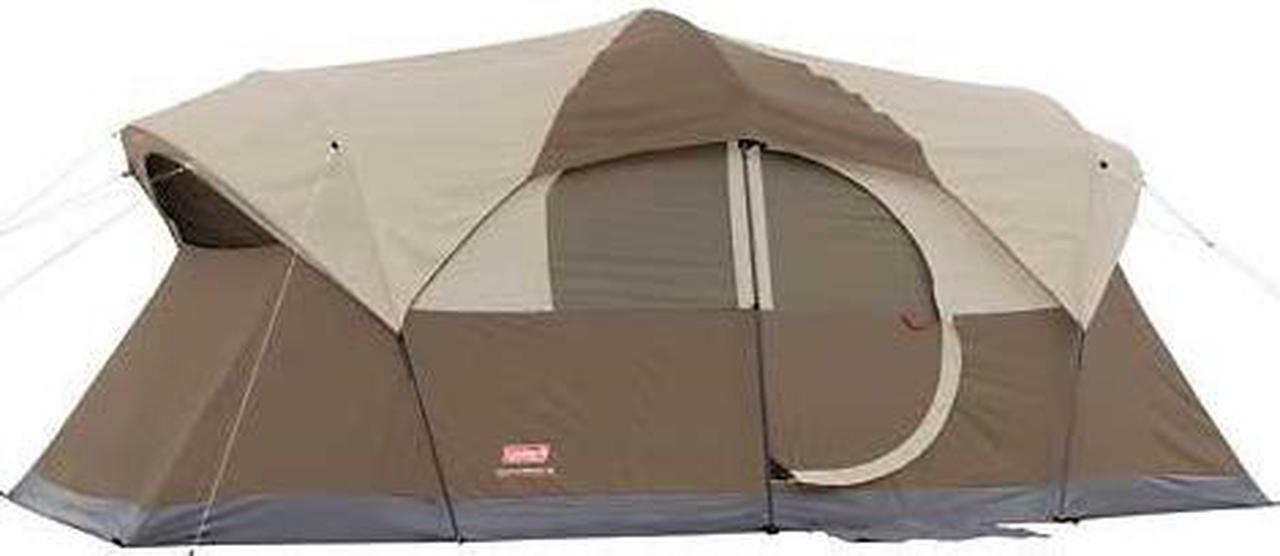 Alt view image 2 of 9 - Coleman WeatherMaster 10 Person 2 Room Family Camping Tent | 17' x 9'