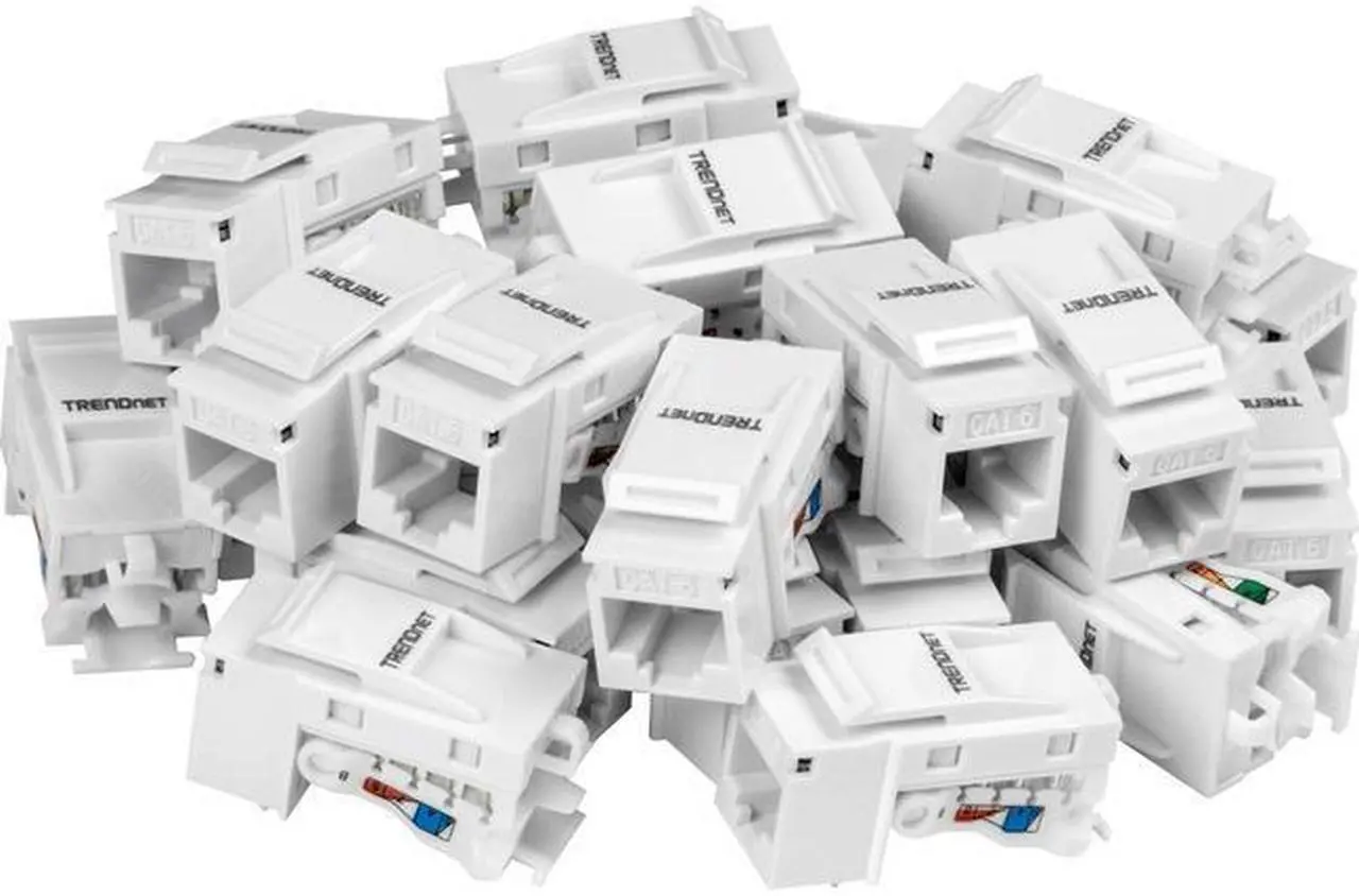 Alt view image 2 of 20 - TRENDnet TC-K25C6 Cat6 Keystone Jack - 25-Pack