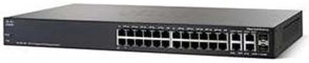 Alt view image 2 of 10 - Cisco SG350-28P 28-Port Gigabit PoE Managed Switch