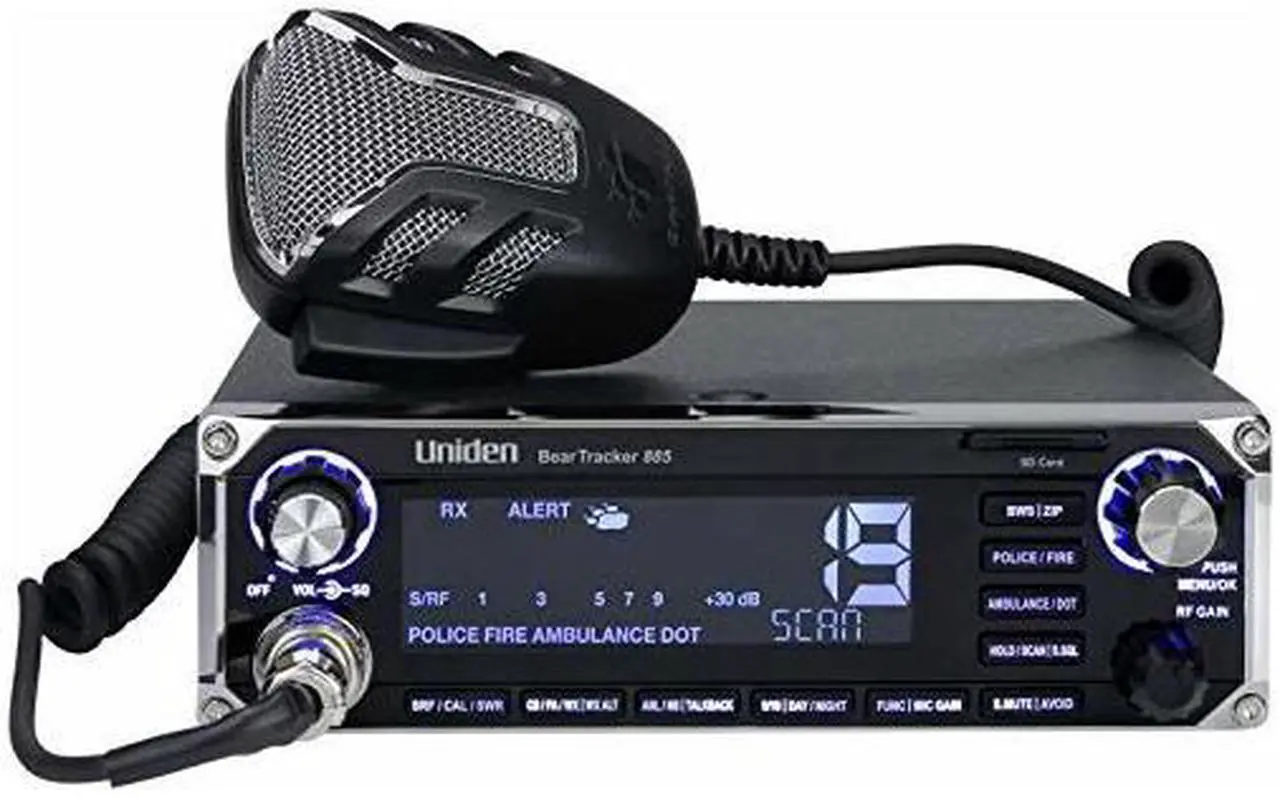 Alt view image 4 of 13 - Uniden Beartracker 885 BearTracker 885 Hybrid CB Radio/Digital Scanner