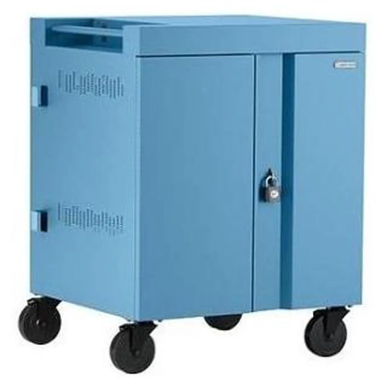 Main image of BRETFORD TVC32PAC-SKY CHARGING CART AC FOR UP TO 32 DEVICES W/BACK PANEL,1.4 W SLOTS, SKY BLUE