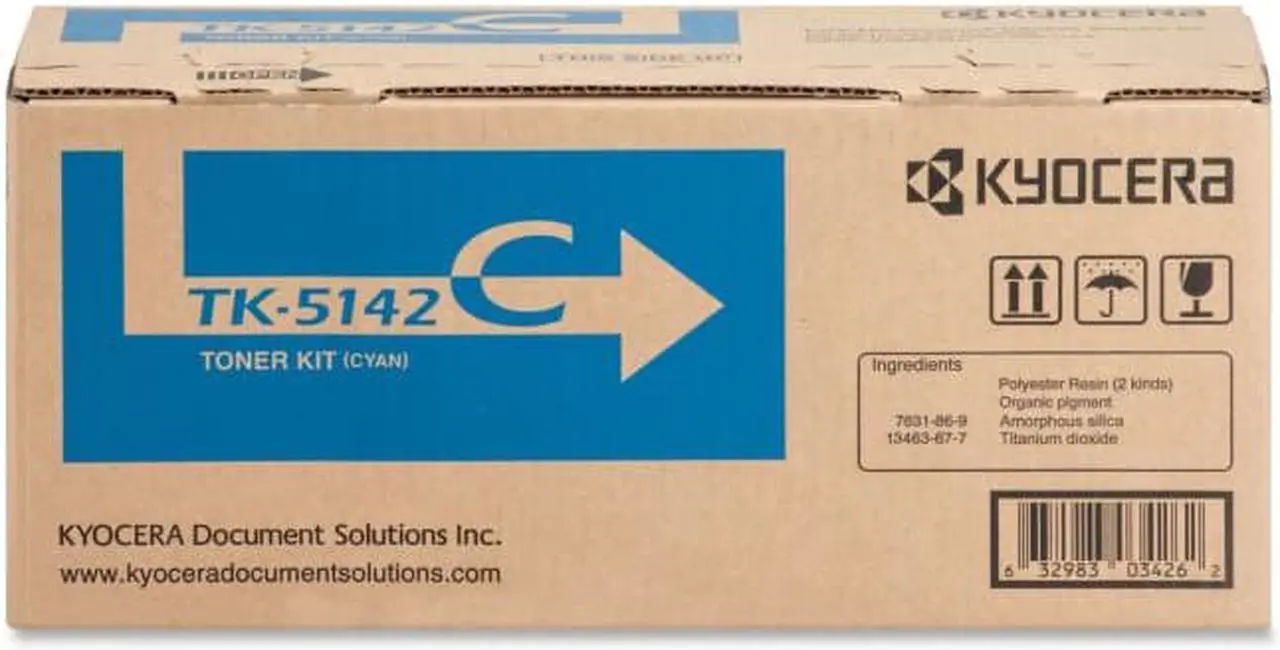 Alt view image 6 of 12 - Cyan Toner Cartridge for Kyocera TK-5142C ECOSYS M6530cdn, ECOSYS P6130cdn, Genuine Kyocera Brand