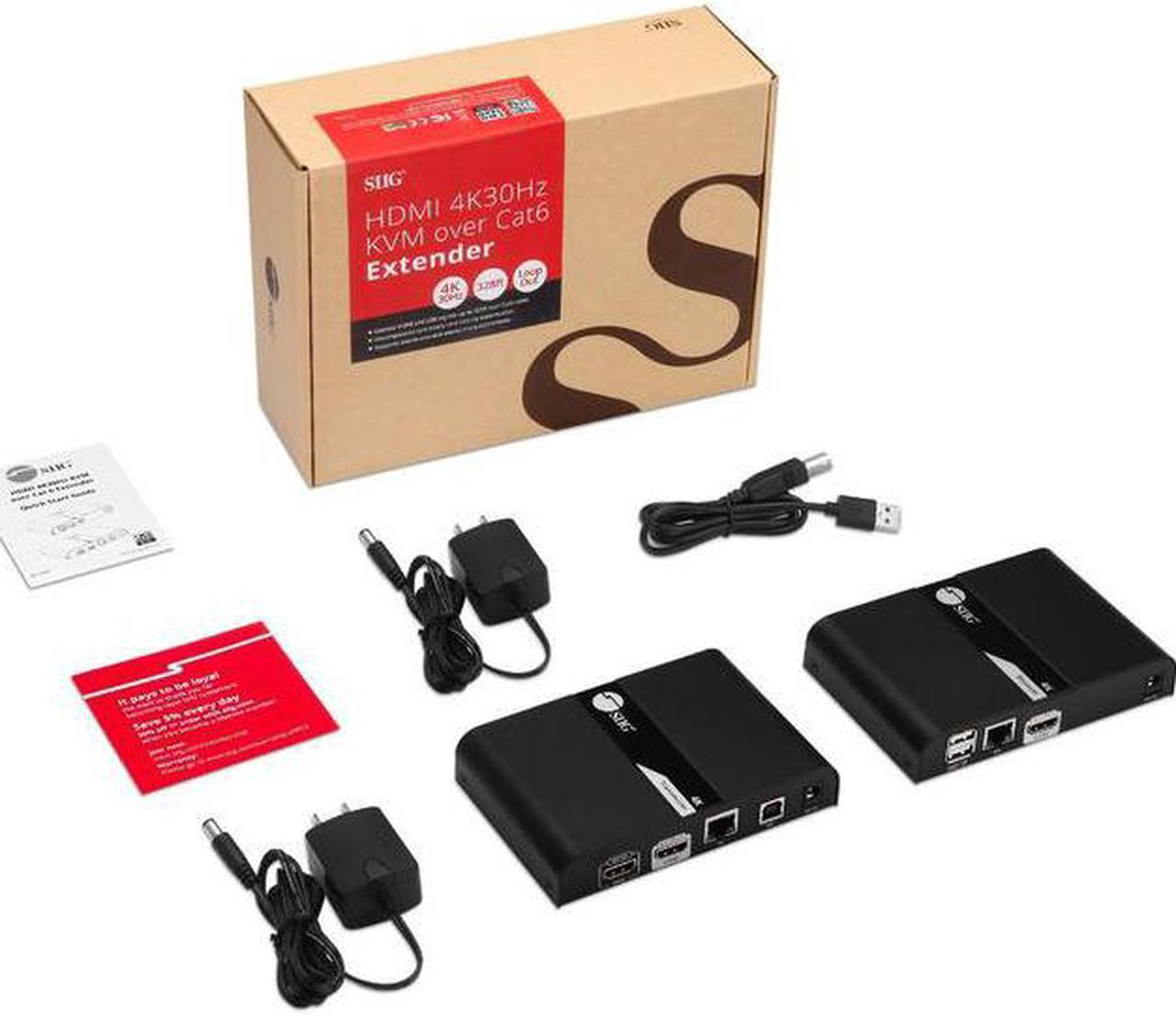 Alt view image 2 of 5 - SIIG CE-H25H11-S1 Hdmi 4K30Hz Kvm Over Cat 6 Extender