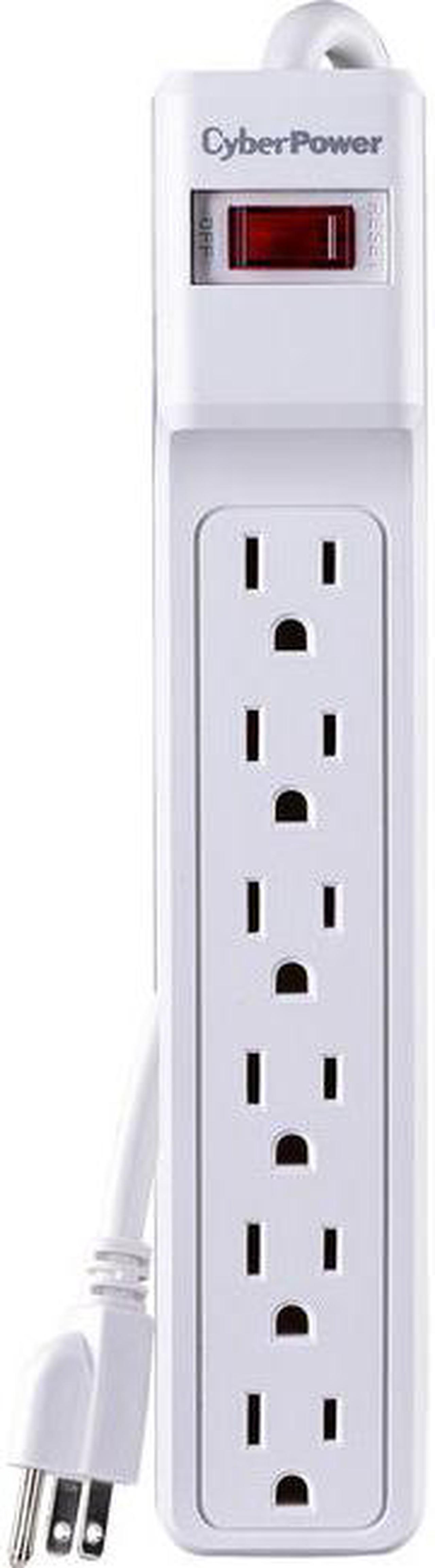 CyberPower Essential CSB606W 6-Outlet Surge Suppressor Protector