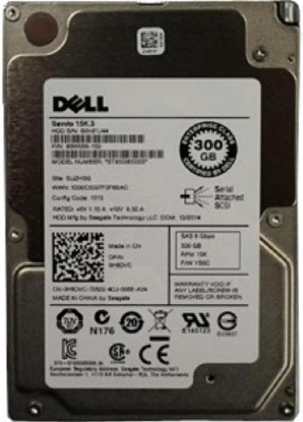 Alt view image 4 of 13 - Dell H8DVC 300GB 15K SAS 2.5" Hard drive
