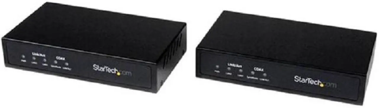 Alt view image 3 of 3 - StarTech.com Gigabit Ethernet over Coaxial Unmanaged Network Extender Kit - 2.4km