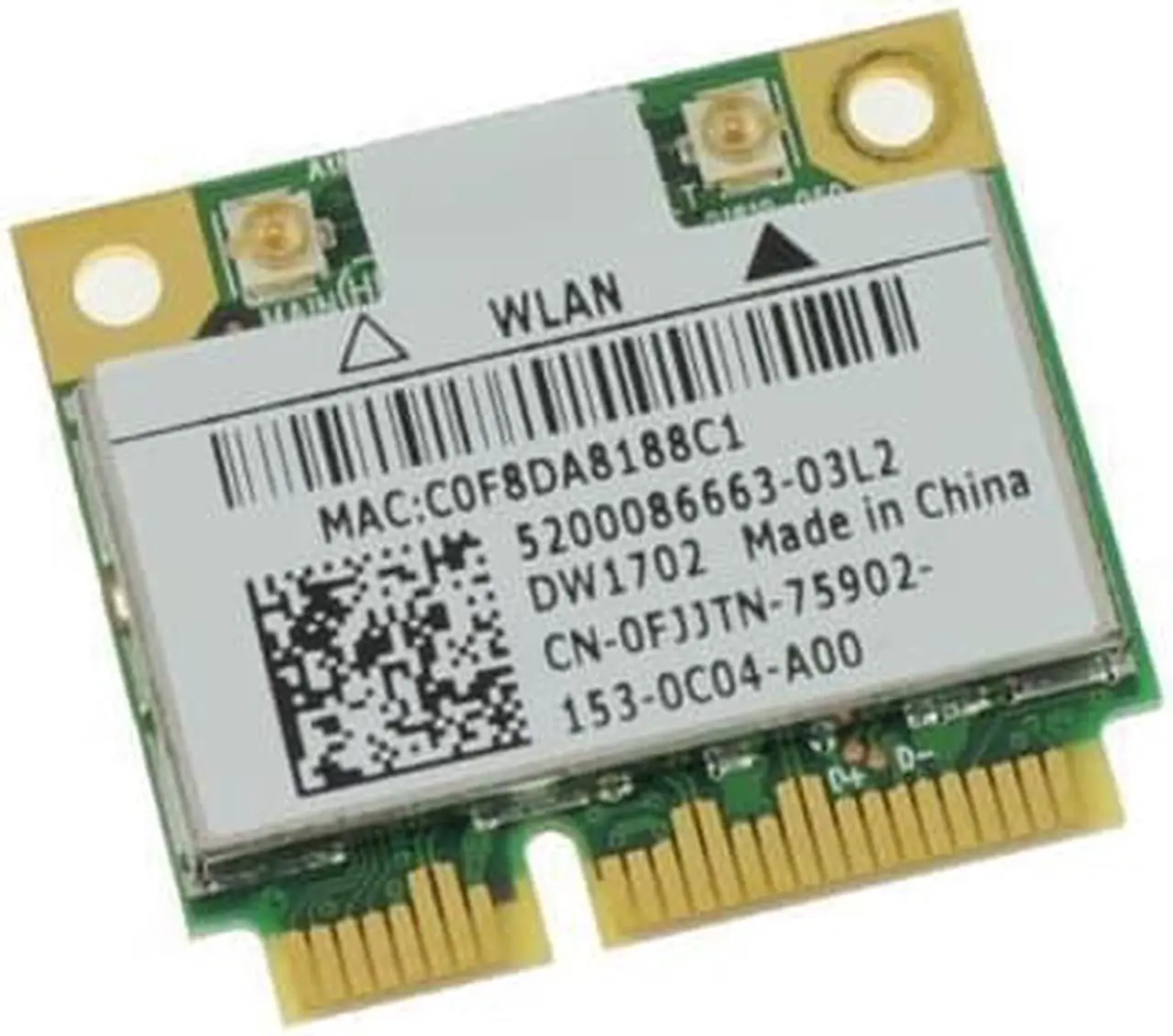 Alt view image 4 of 4 - Dell Inspiron N5050 AzurWave Mini WiFi WIRELESS Card FJJTN 0FJJTN AR5B195