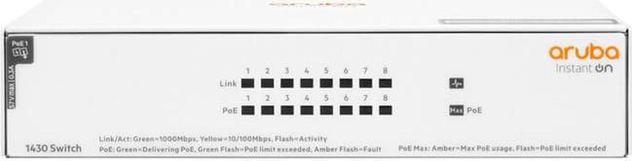 Aruba R8R46A#ABA Instant On 1430 8G Class4 PoE 64W Switch