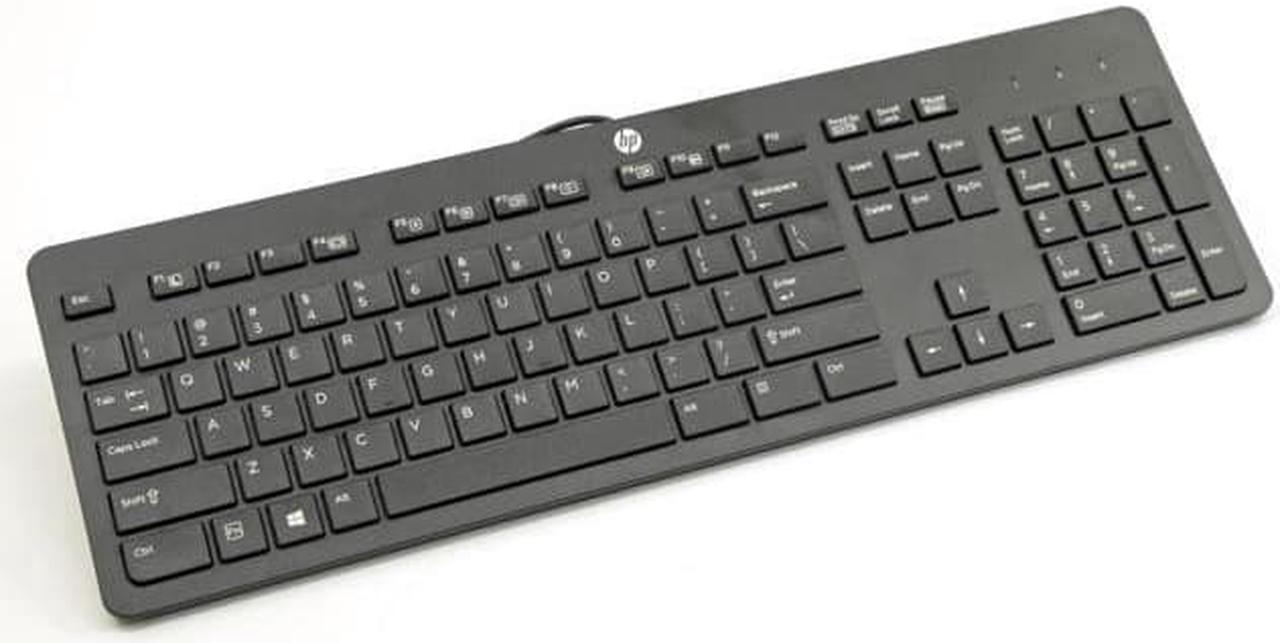 Alt view image 7 of 9 - New HP 803181-001 Wired USB Slim Keyboard
