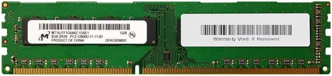 Micron MT16JTF1G64AZ-1G6E1 8GB DDR3 SDRAM Memory Module