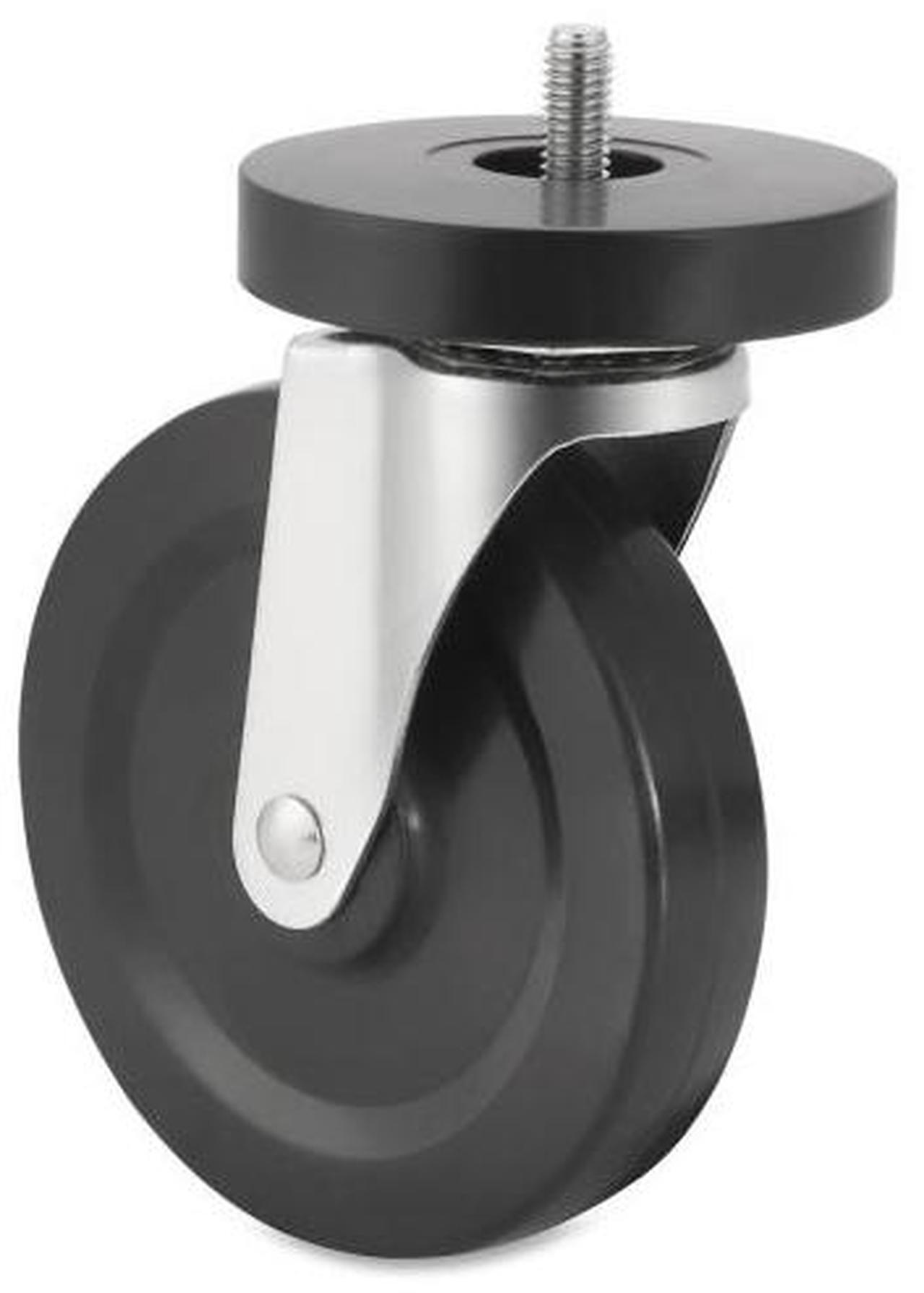 Main image of Lorell Caster Kit 5" Wheel f/ Industr. Shelving 4/ST Black 84861