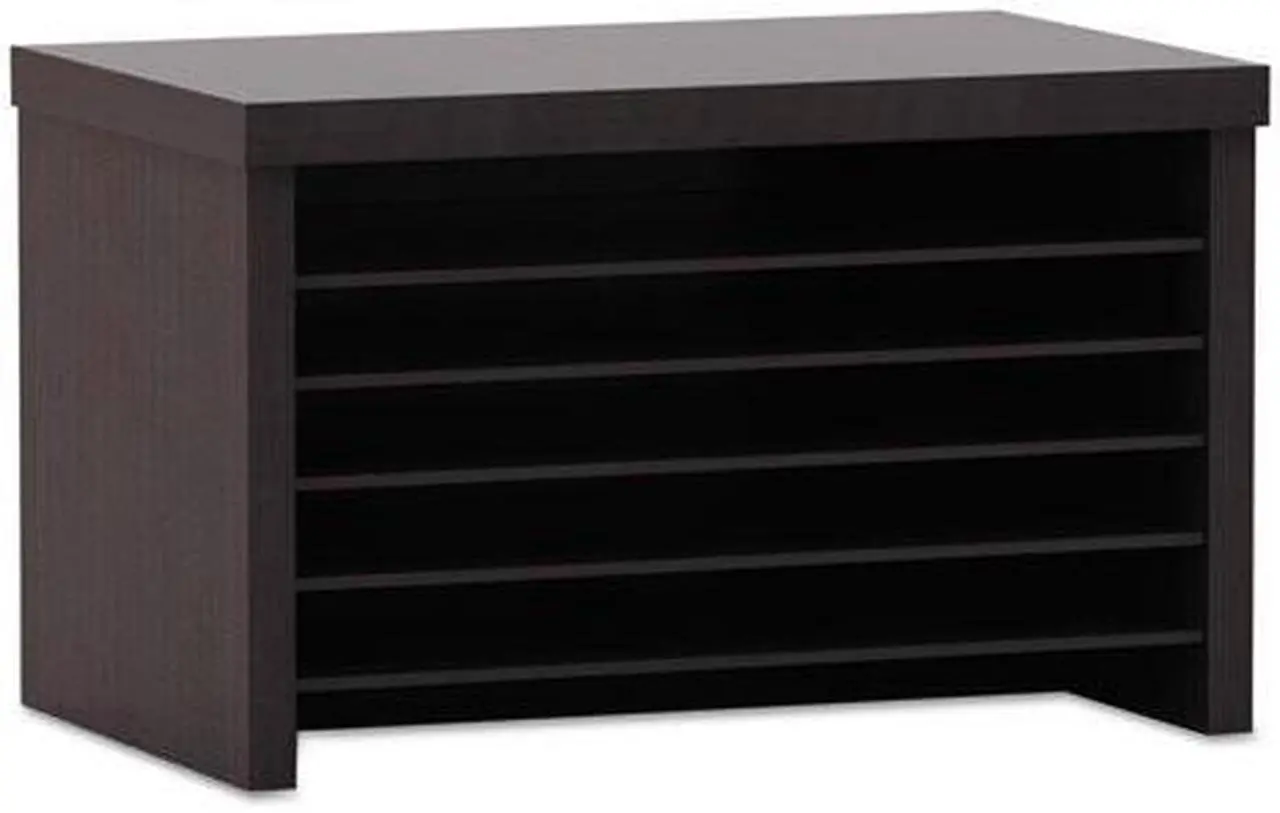 Alt view image 4 of 7 - Alera Valencia Under Counter File Organizer Shelf, 15 3/4w x 10d x 11h, Espresso