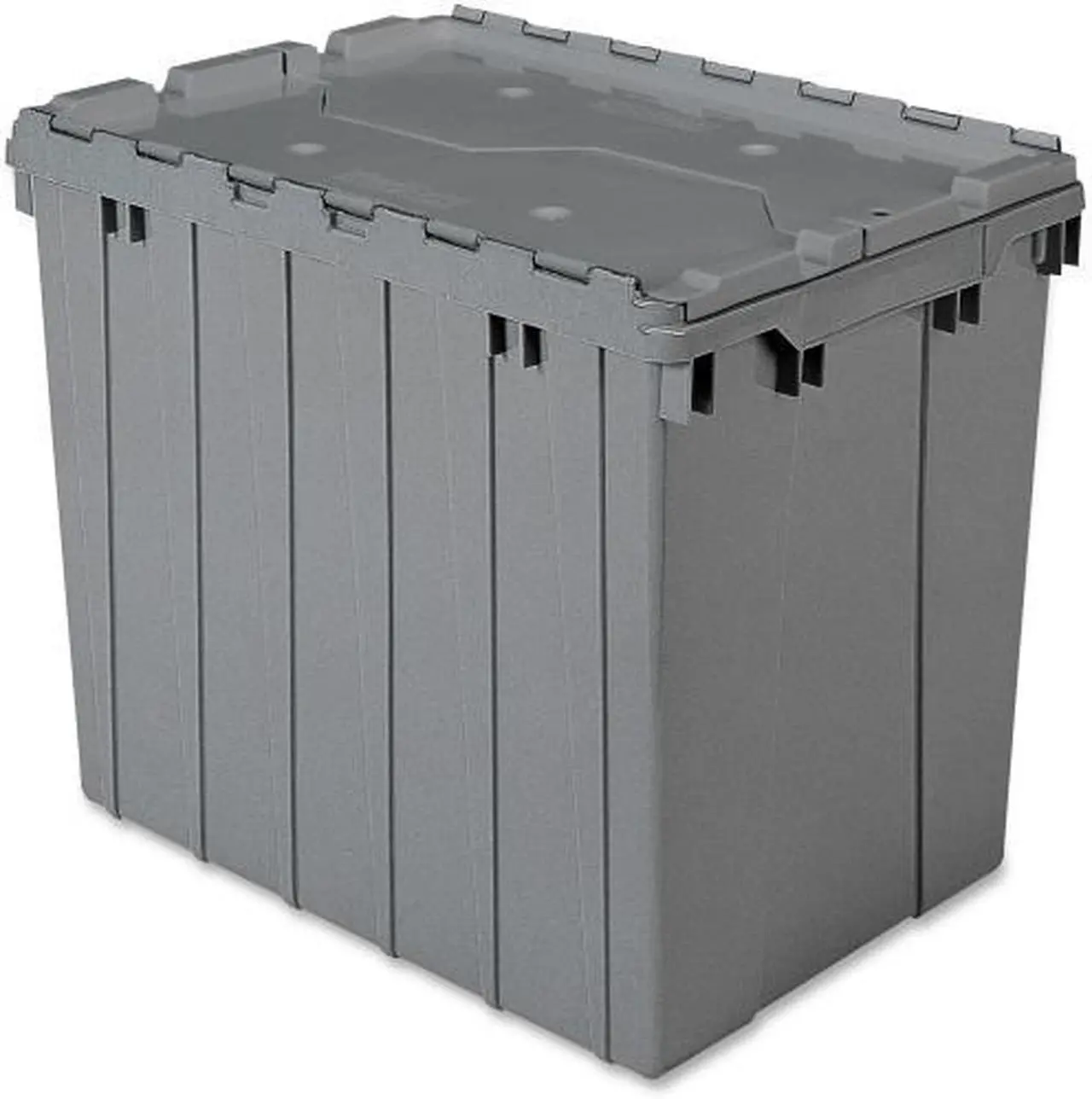 Alt view image 4 of 10 - AKRO-MILS 39170 Attached Lid Container, 2.28 cu. ft., Gray