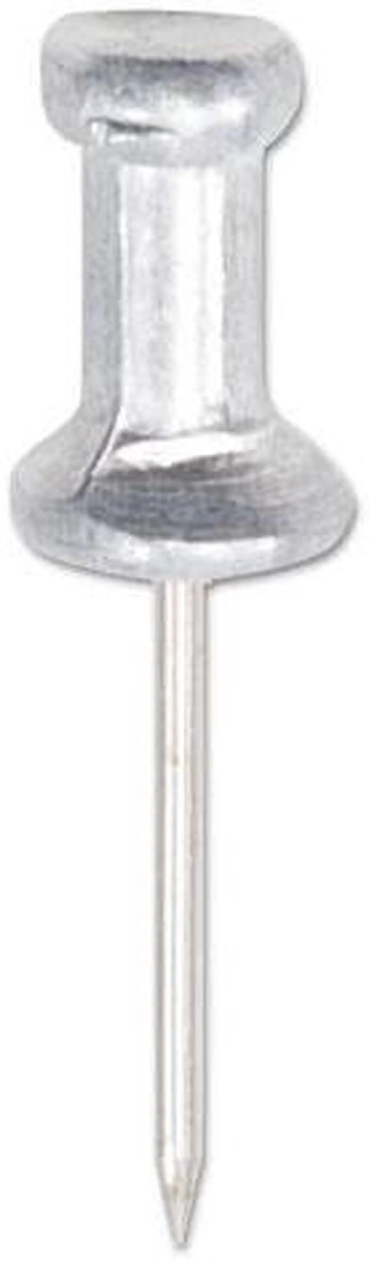 Alt view image 4 of 5 - Gem Aluminum Head Push Pins, Aluminum, Silver, 5/8", 100/Box CPAL5