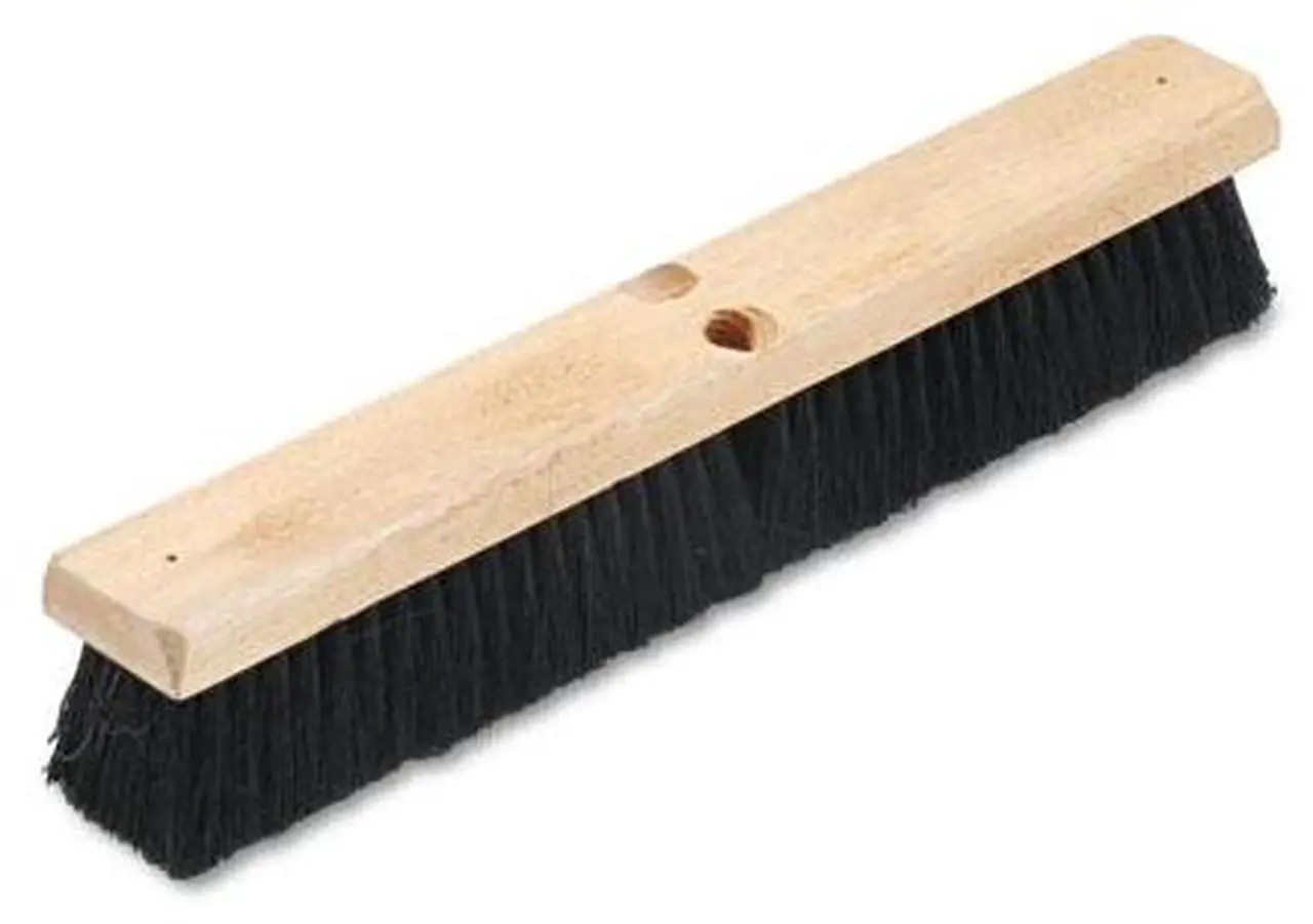 Alt view image 2 of 18 - Boardwalk Floor Brush Head 2 1/2" Black Tampico Fiber 18" 20218