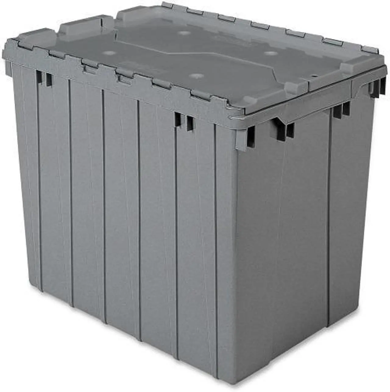 Alt view image 5 of 10 - AKRO-MILS 39170 Attached Lid Container, 2.28 cu. ft., Gray