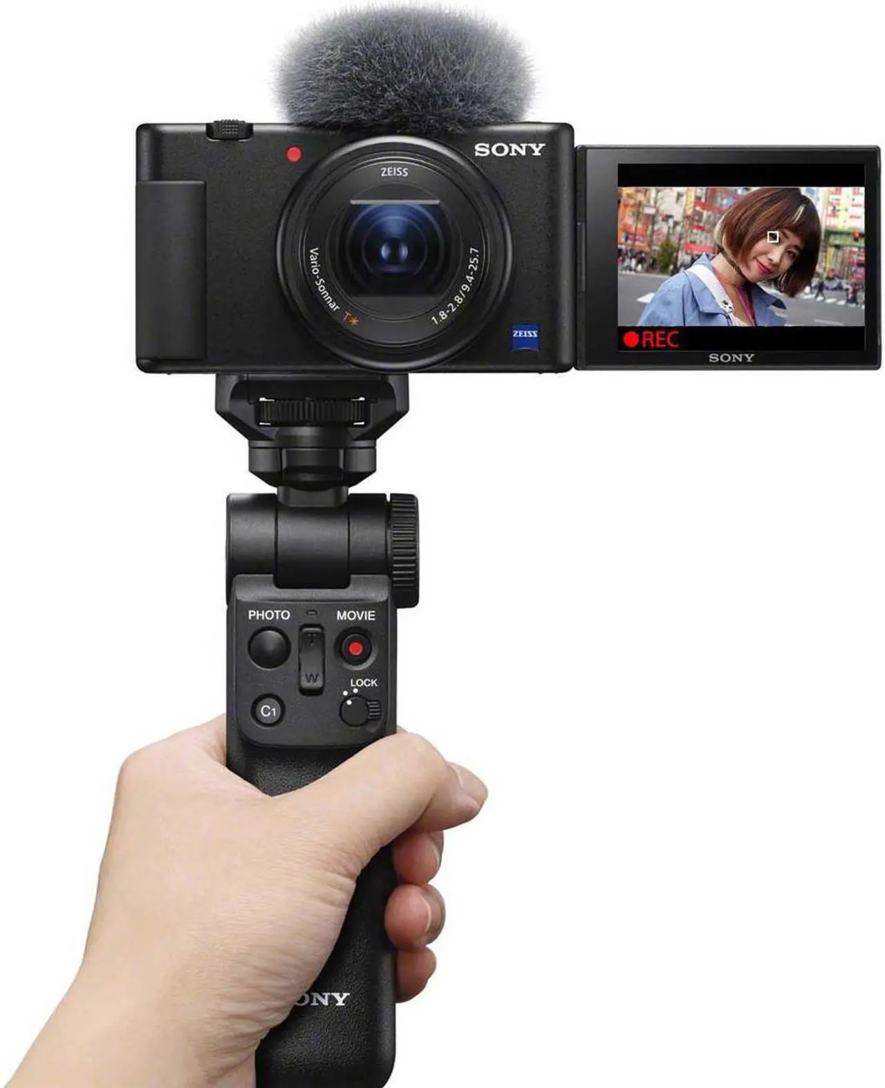 Alt view image 3 of 20 - Sony ZV-1 Compact 4K HD Camera, Black