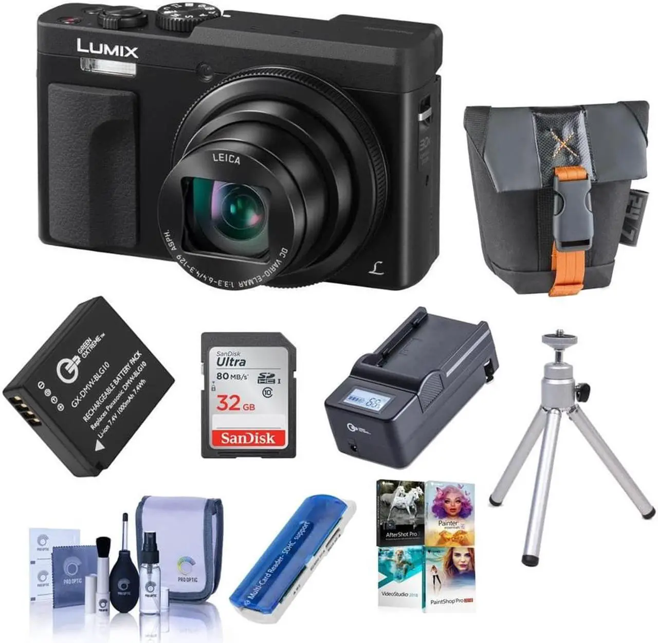 Main image of Panasonic Lumix DC-ZS70 Digital Camera, Black With Premium Accessory Bundle