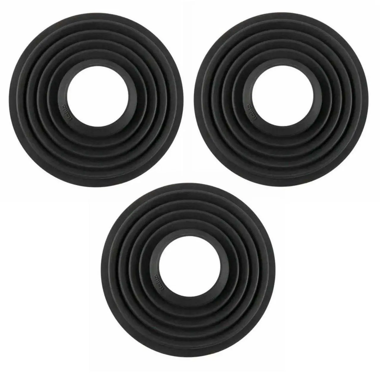 Main image of Haida Silicone Lens Hood for 70 to 90mm Diameter Lens, Black, 3-Pack