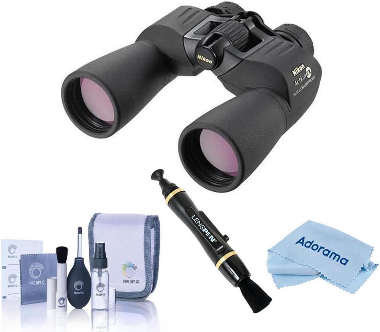 Main image of Nikon 16x50 Action Extreme ABT Porro Prism Binocular, Black, Bundle w/Accessory
