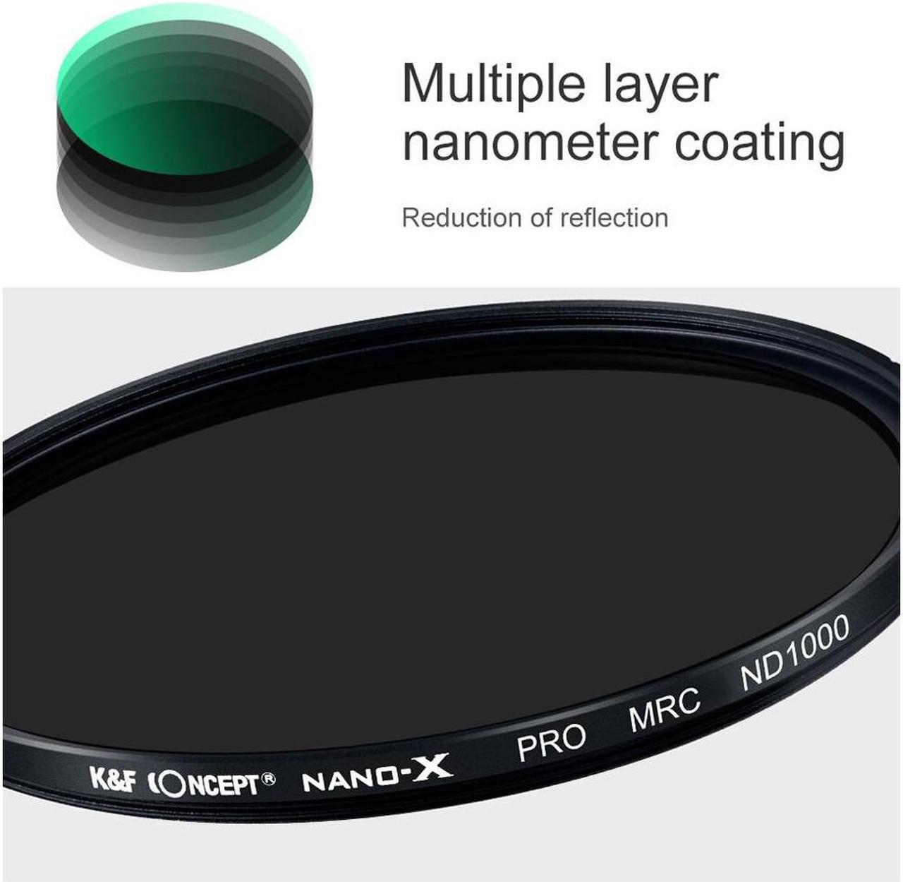 Alt view image 3 of 5 - K&F Concept K&F Concept Nano X ND1000 82mm #KF01.1238