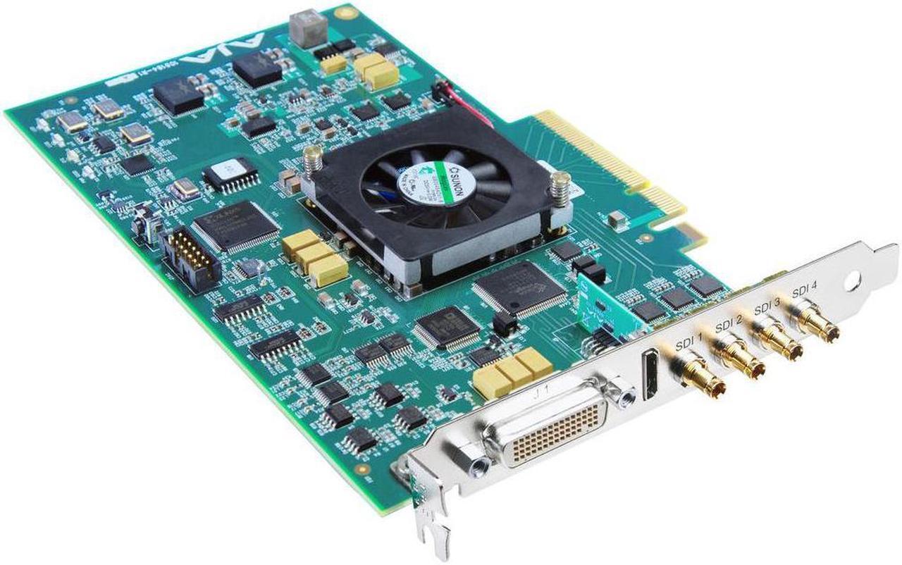 Alt view image 3 of 4 - AJA KONA 4 4K, 2K, 3G/Dual-Link HD/HD/SD 10-Bit PCIe Card, Breakout Box, 3xCable