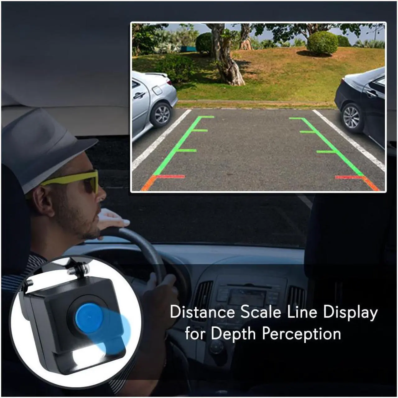 Alt view image 5 of 15 - rear view backup camera system  waterproof mini parking reverse license car vehicle rearview back up w/ 656x492p 420 tvl resolution, night vision, tiltadjustable angle, universal mount  pyle plcm11