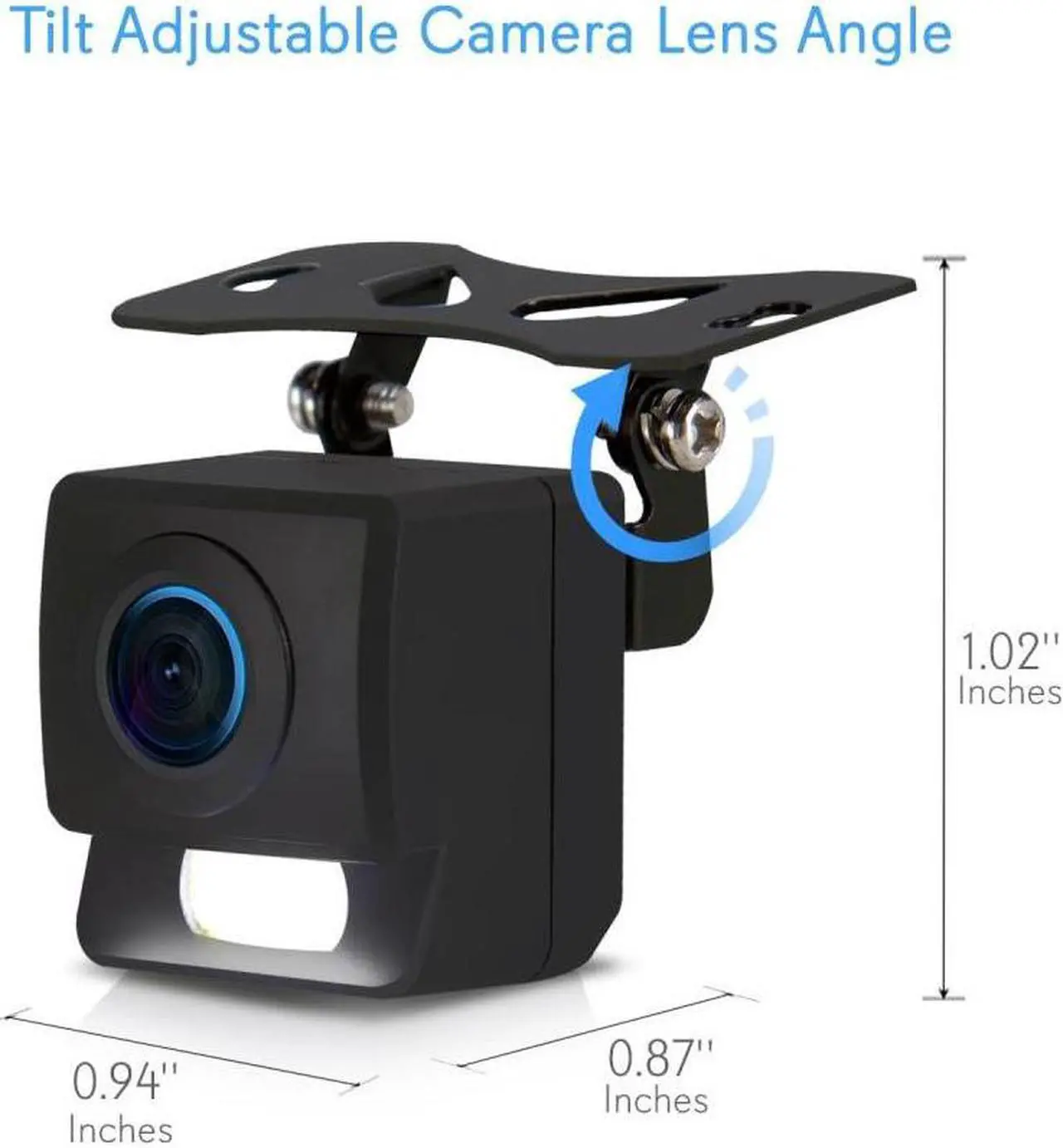 Alt view image 4 of 15 - rear view backup camera system  waterproof mini parking reverse license car vehicle rearview back up w/ 656x492p 420 tvl resolution, night vision, tiltadjustable angle, universal mount  pyle plcm11