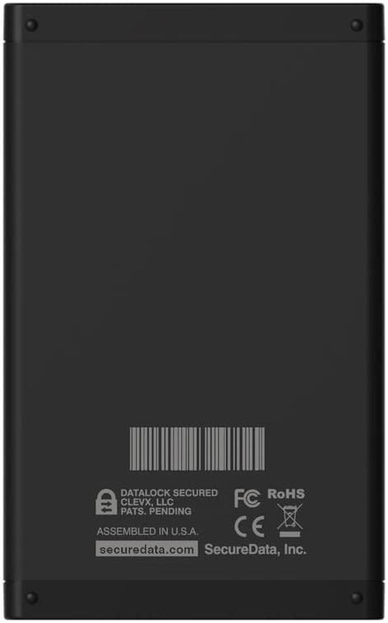 Alt view image 6 of 9 - SecureData SecureDrive® KP 250GB SSD FIPS-140-2 Level 3 Validated 256-Bit Hardware Encrypted External Portable USB 3.0 - Unlock via On-Board Keypad