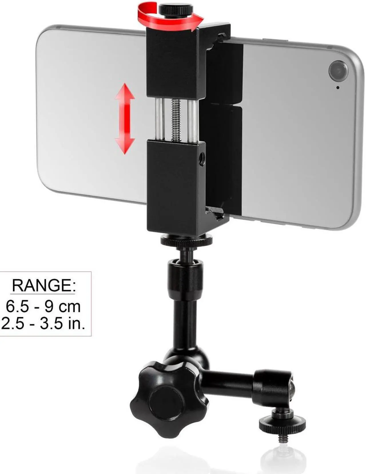 Alt view image 2 of 4 - Shape Smartphone Aluminum Clamp with 7" Magic Arm #SPMAG