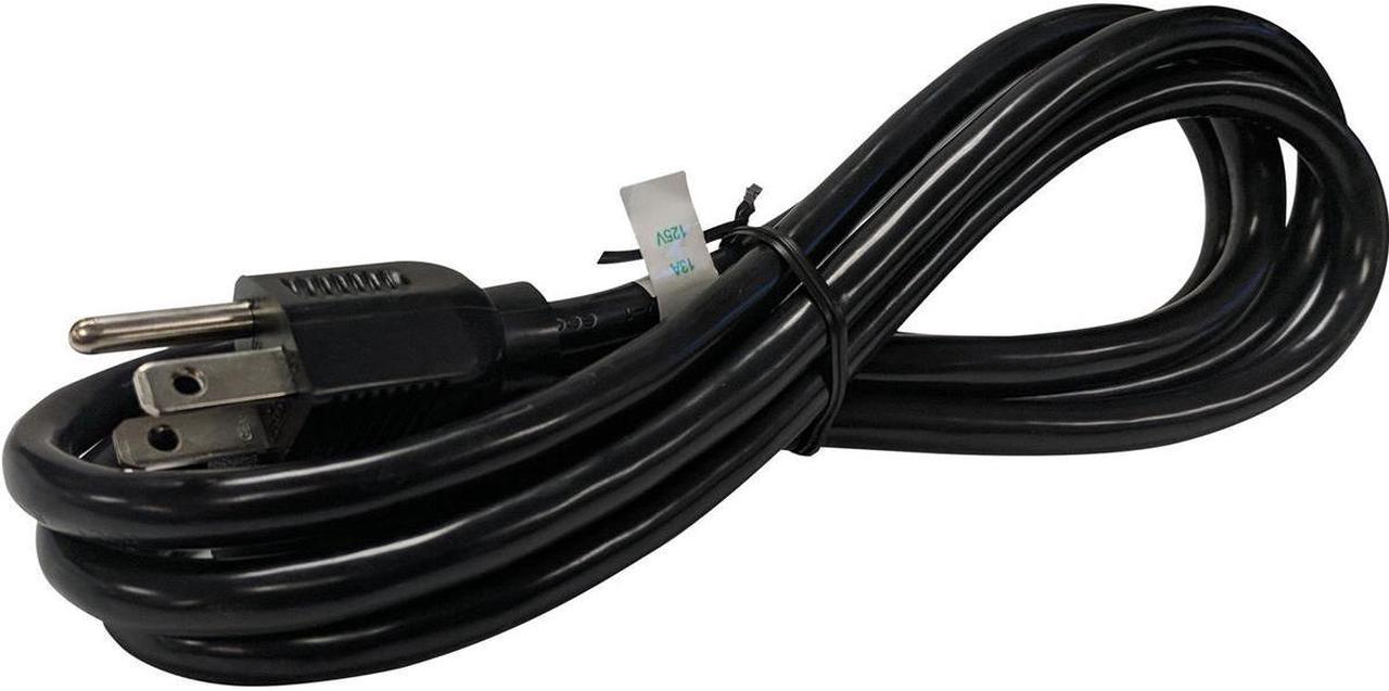 C2G 03130 18 AWG Universal Power Cord - NEMA 5-15P to IEC320C13, TAA Compliant, Black (6 Feet, 1.82 Meters)