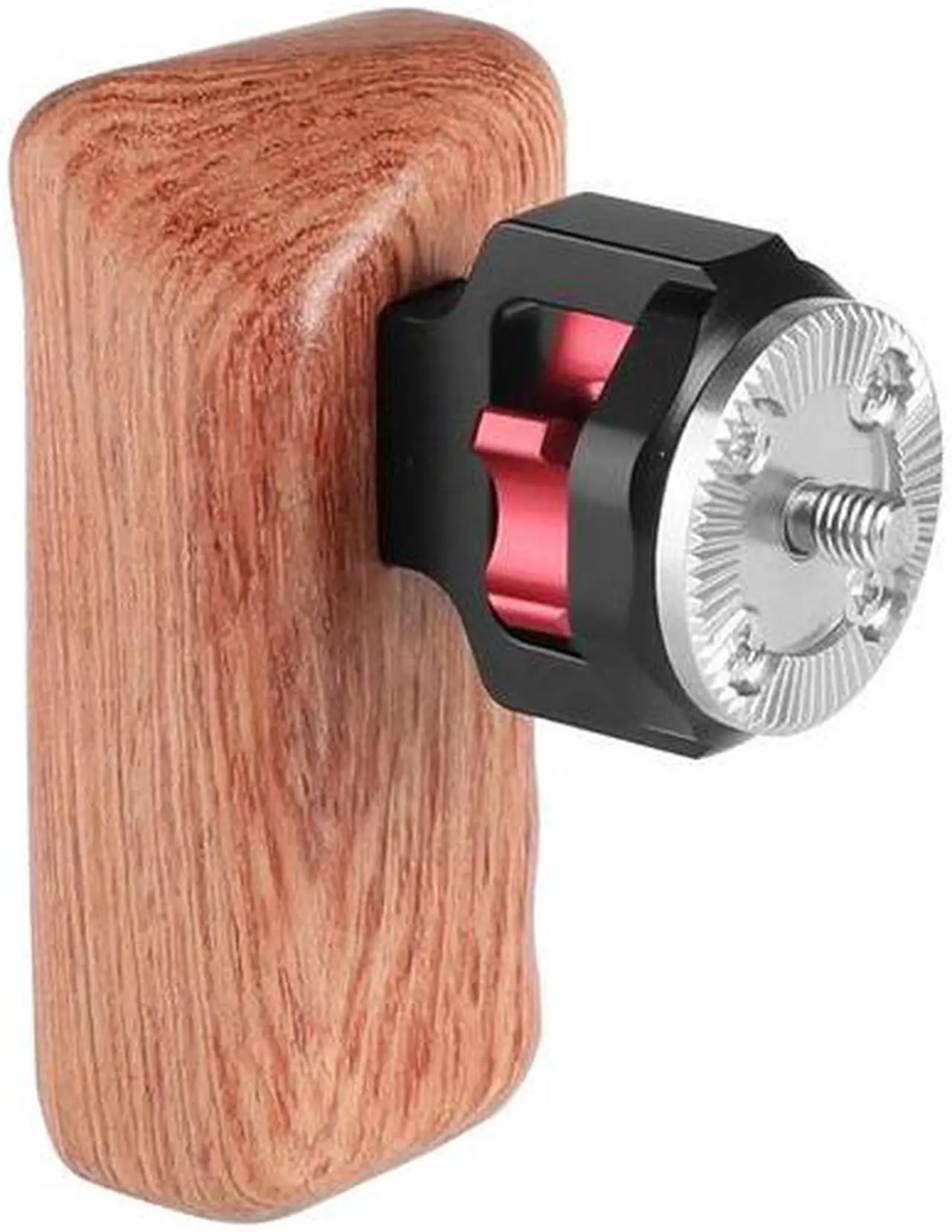Main image of CAMVATE Wood Handle with M6 Rosette Connection, Left Grip #C2248