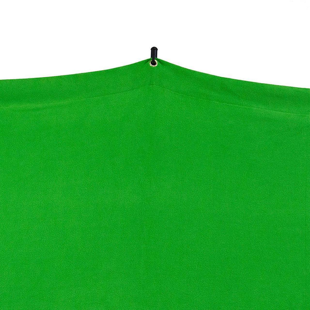 Alt view image 4 of 7 - Savage 5x7' Chroma Green Background Backdrop Travel Kit, Includes Stand, Bag