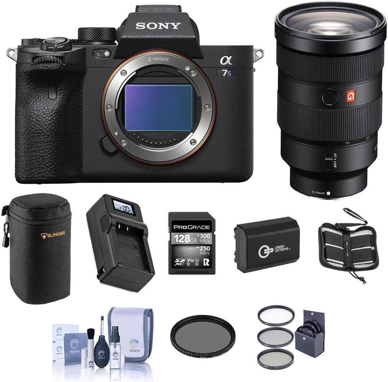 Main image of Sony Alpha a7S III Mirrorless Camera w/24-70mm f/2.8 Lens w/128GB V90 Card & Acc