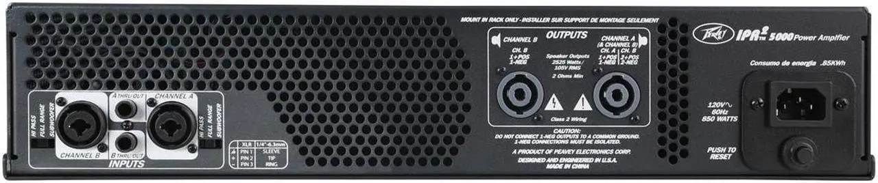 Alt view image 2 of 6 - Peavey IPR2 5000 Power Amplifier #03004350