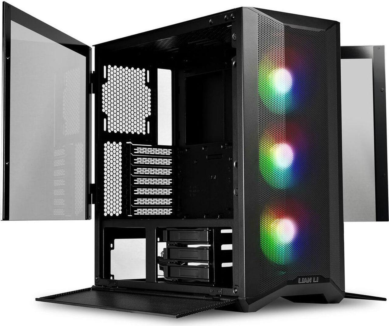Alt view image 10 of 11 - LIAN LI LANCOOL II MESH RGB BLACK Tempered Glass ATX Case - Black Color - LANCOOL II MESH RGB-X