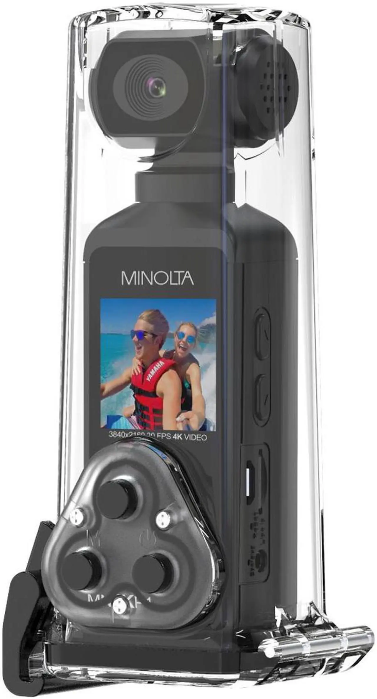 Alt view image 5 of 13 - Minolta MN4KP1 4K Ultra HD Wi-Fi Enabled Pocket Camcorder, Black
