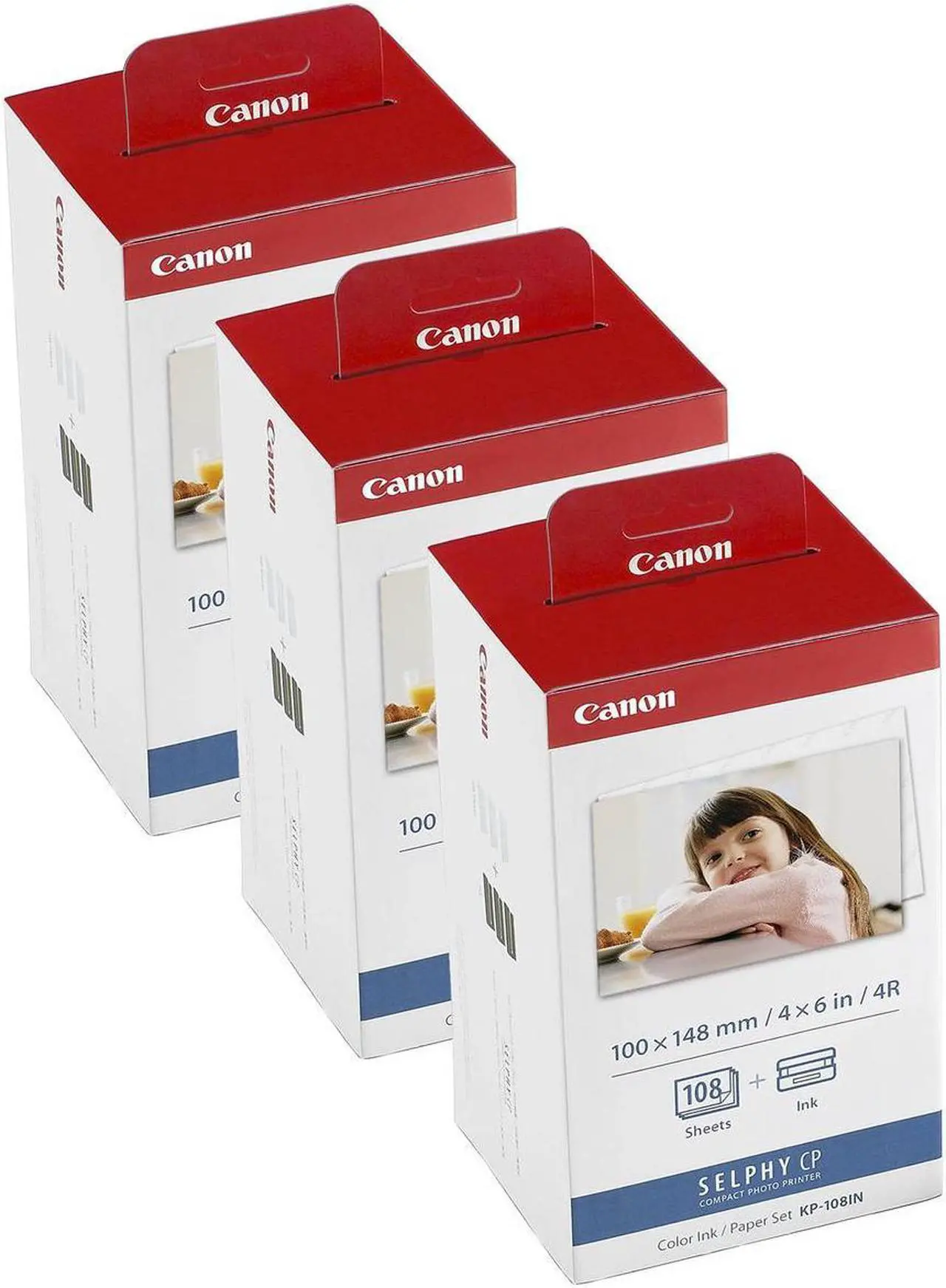 Main image of Canon 3 Pack KP-108IN Color Ink And Paper Set #3115B001 3