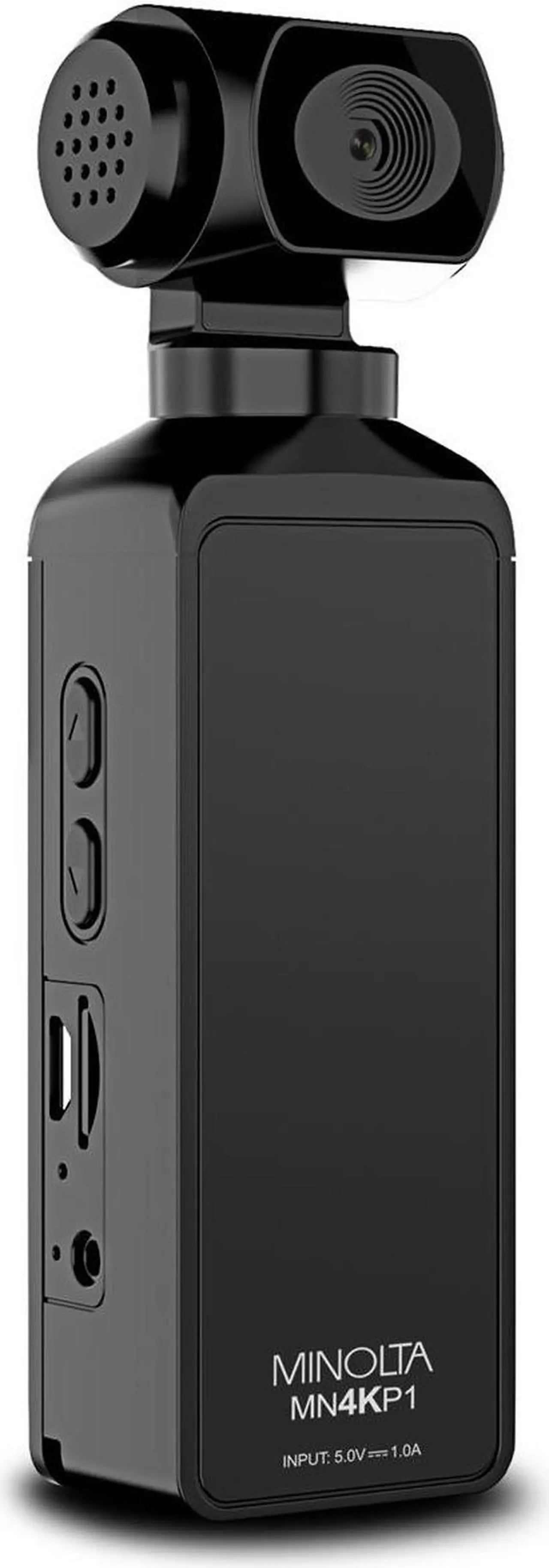 Alt view image 3 of 13 - Minolta MN4KP1 4K Ultra HD Wi-Fi Enabled Pocket Camcorder, Black