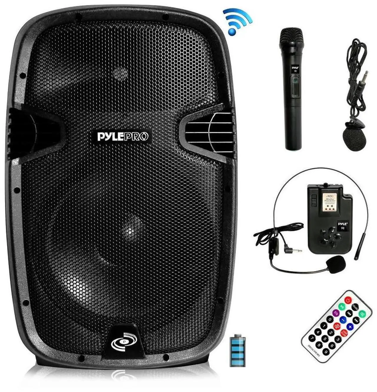 Alt view image 4 of 7 - Pyle PPHP1241WMU 12" Wireless Loudspeaker Bt