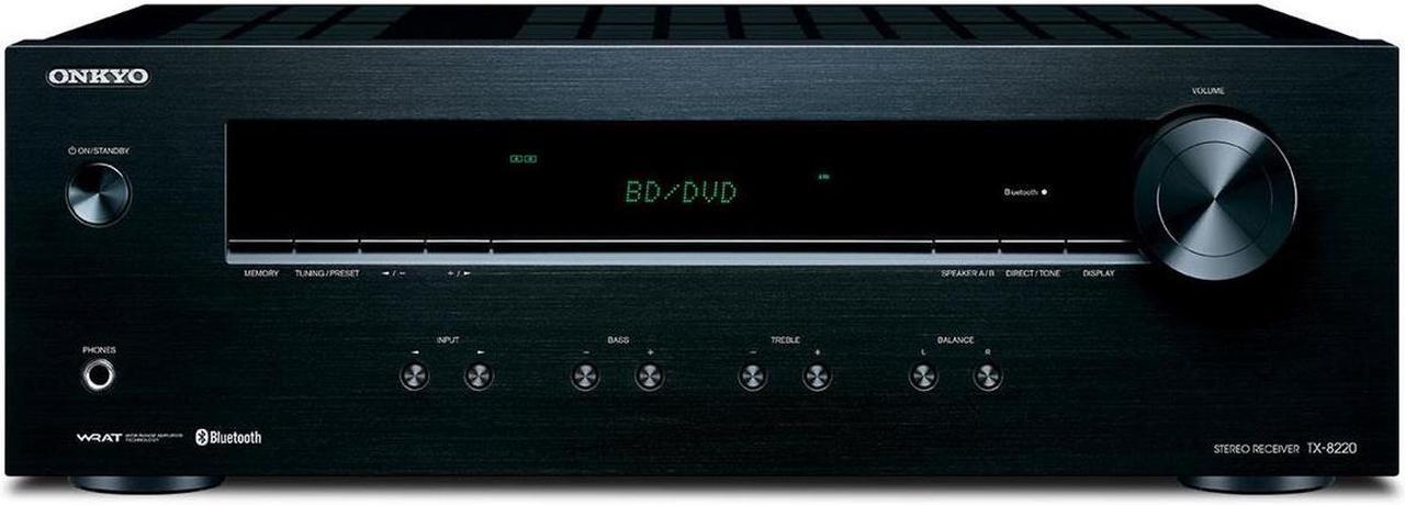 Alt view image 14 of 15 - Onkyo TX-8220 Analog Home Audio/Video Stereo Receiver (Black)