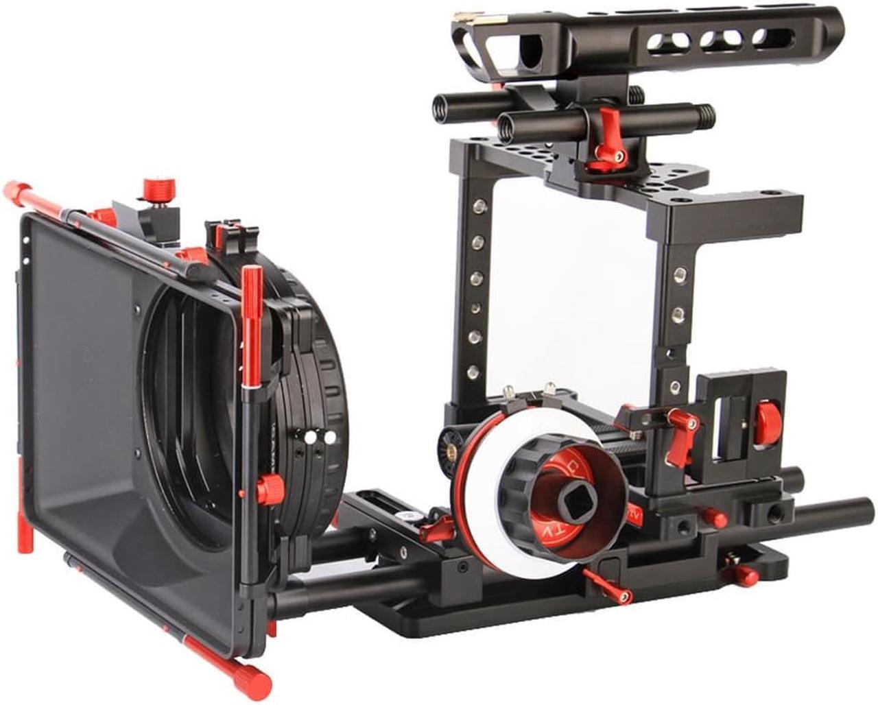 Alt view image 10 of 12 - CAME-TV DSLR Cage W/ Hand Grip For GH4 & SONY A7s & 5D Mark III