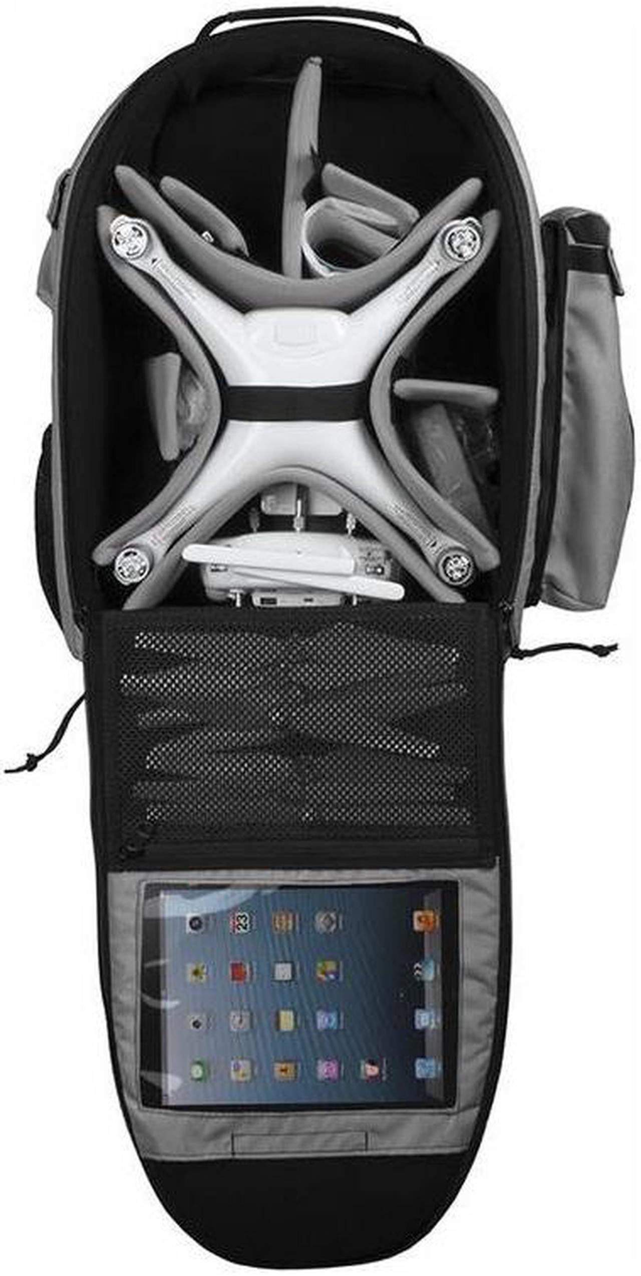Alt view image 2 of 5 - Porta Brace Backpack for DJI Phantom 4 Quadcopter, Silver #BK-PHANTOM4