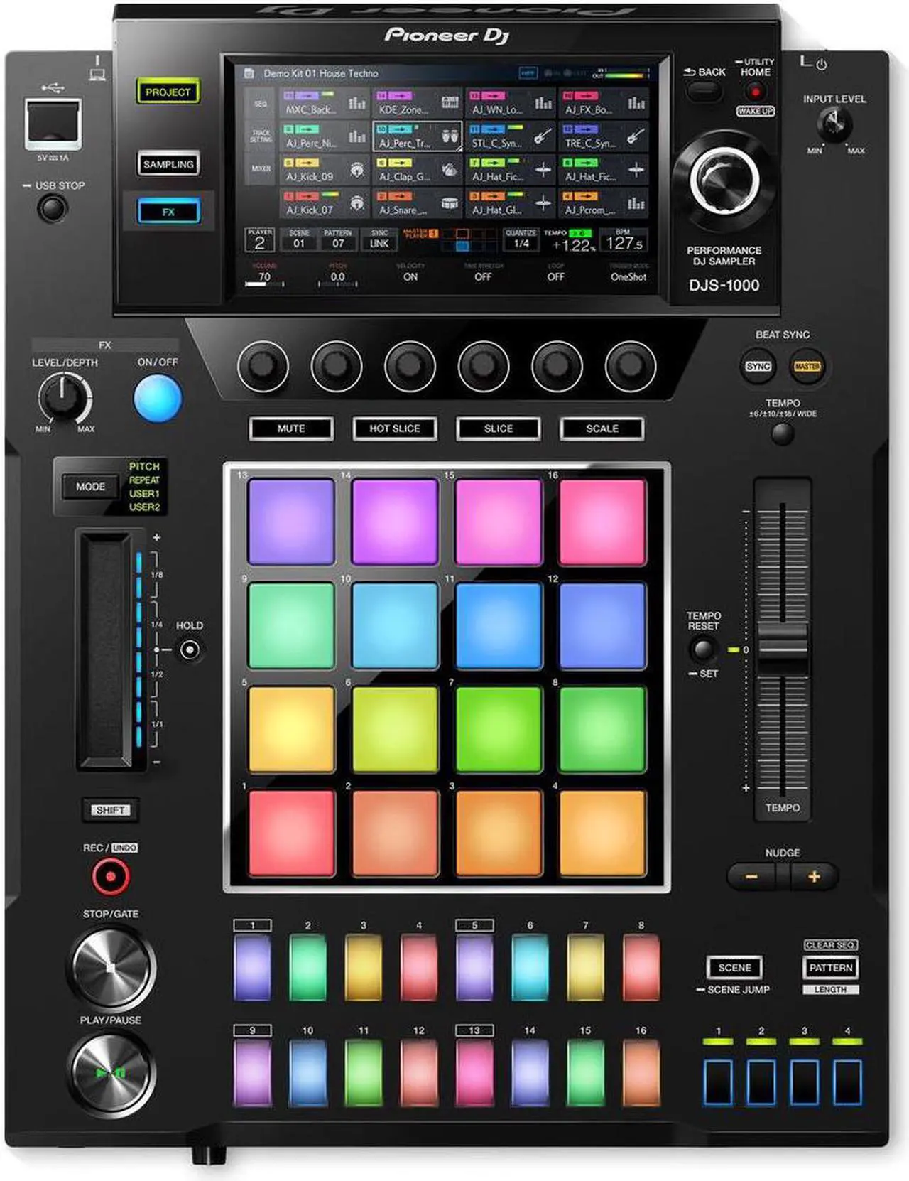 Alt view image 8 of 11 - Pioneer DJ DJS-1000 - Standalone DJ Sampler (Black)