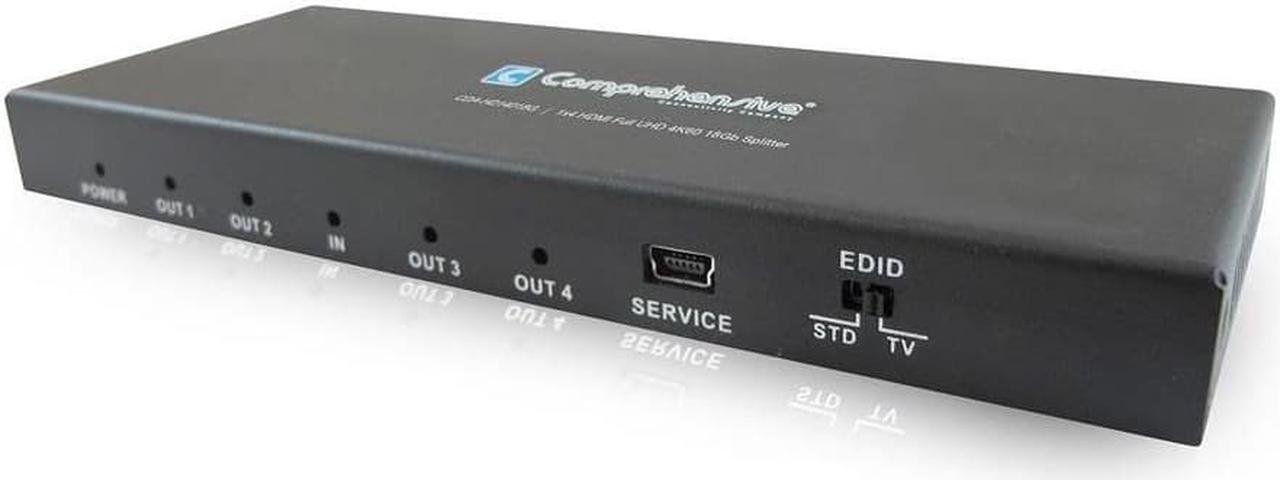 Alt view image 6 of 7 - Comprehensive 1x4 HDMI Full UHD 4K60 18Gb Splitter CDA-HD14018G