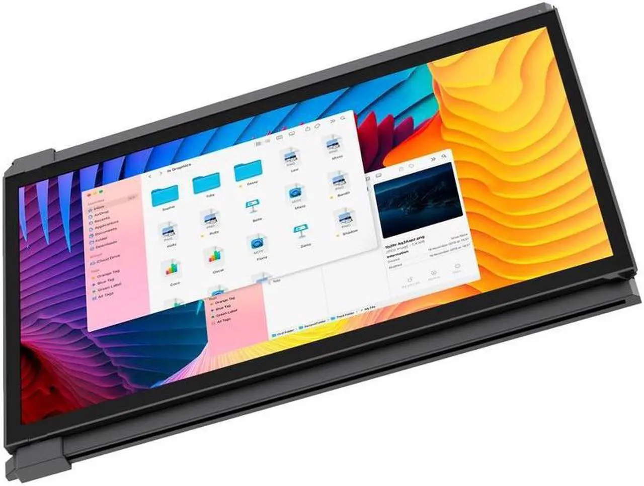 Main image of Mobile Pixels DUEX Plus 13.3" 16:9 FHD Portable Laptop LCD Monitor, Deep Gray