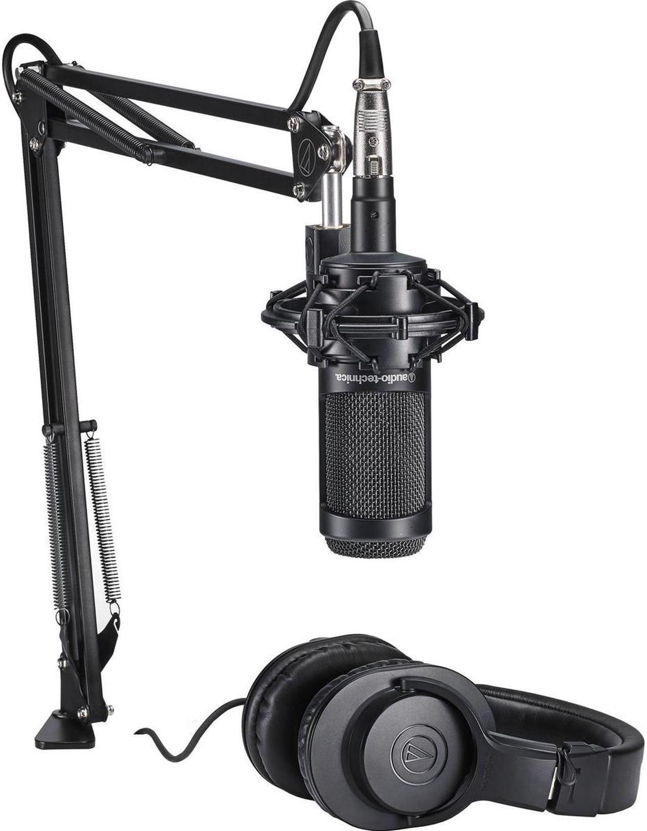 Alt view image 9 of 20 - Audio-Technica AT2035 Studio Microphone Pack with ATH-M20x, Boom & XLR Cable