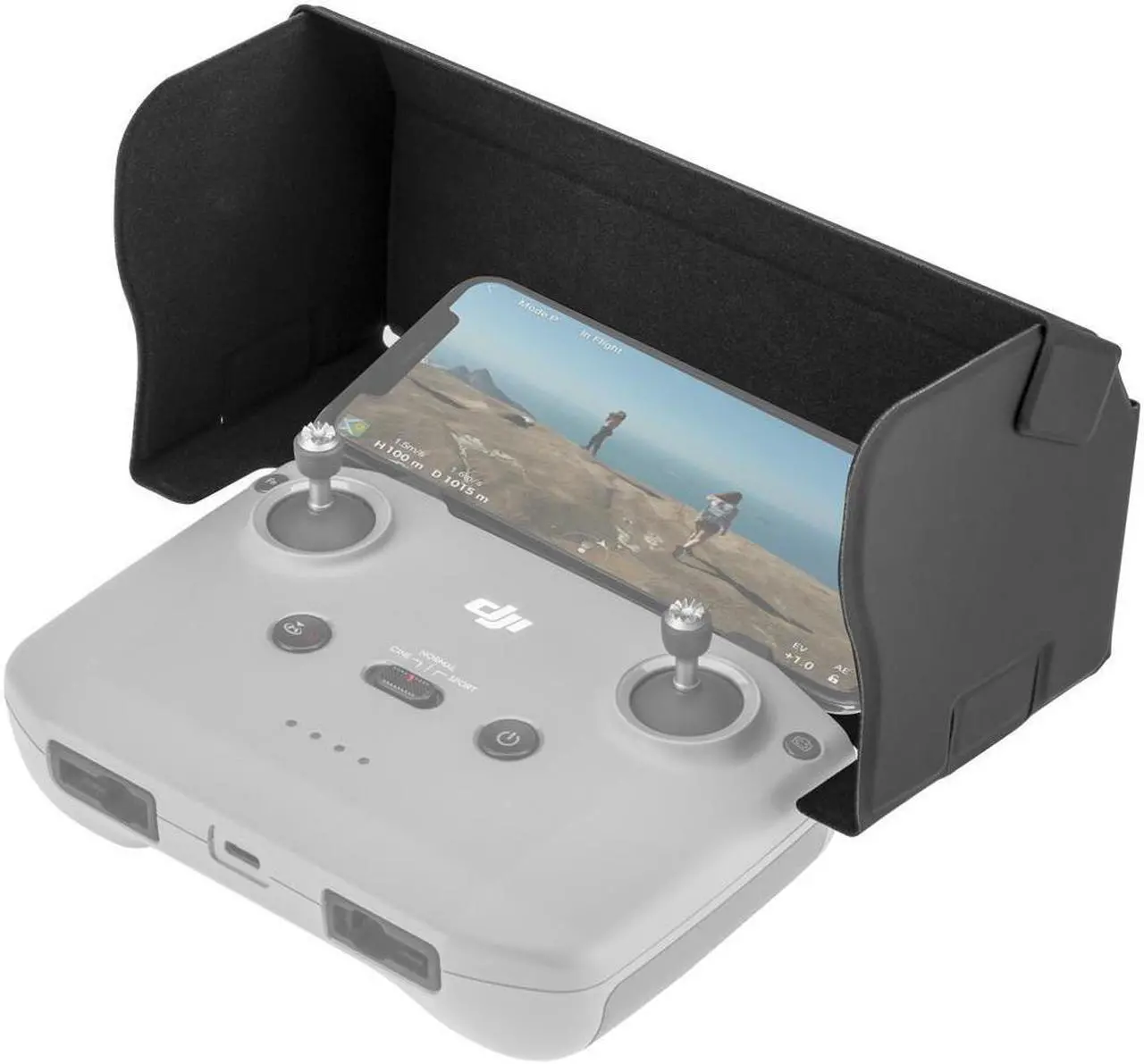 Main image of Aries Sun Hood for DJI Mini 2/ Mini 3 Pro/ Mavic Air 2 Remote Controller Sunshade Light Block,Support 4.4-7.1 inch Smartphone