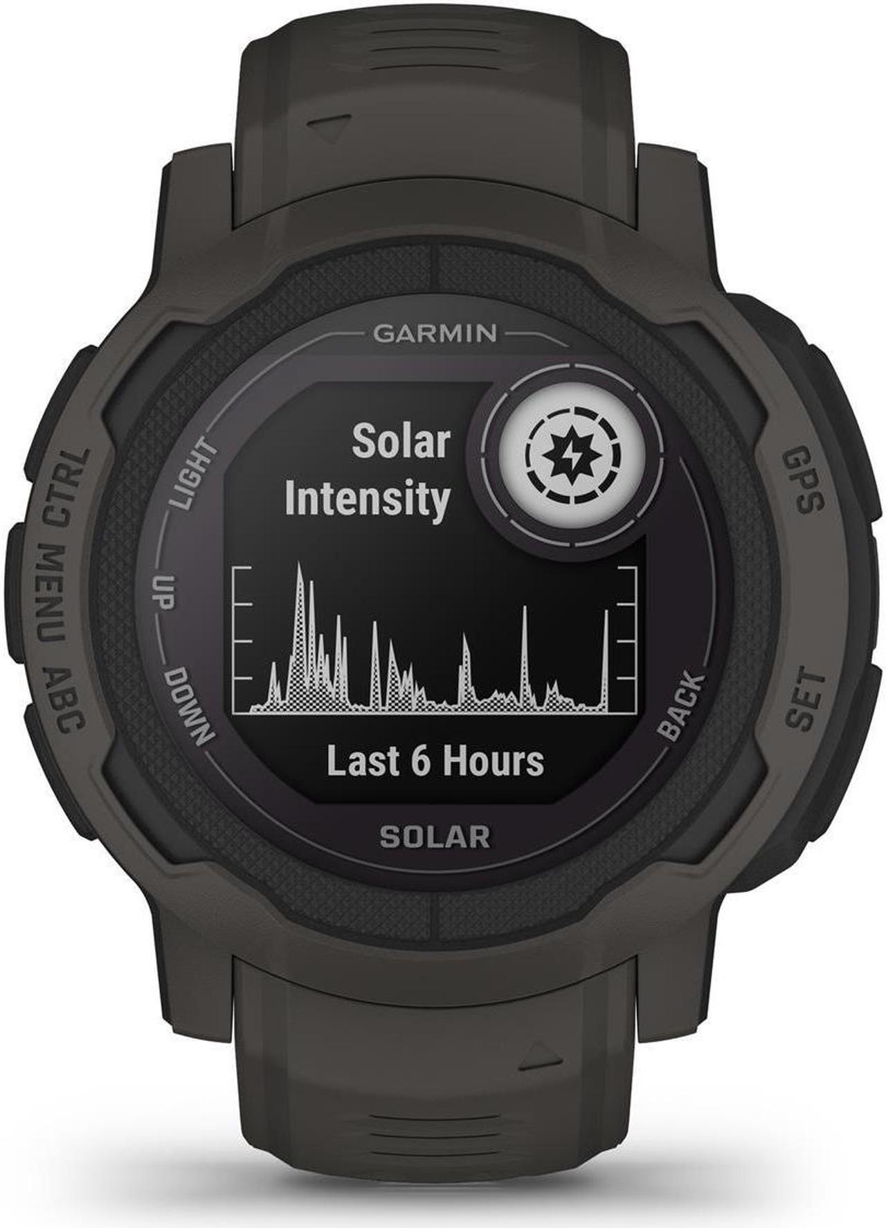 Alt view image 2 of 10 - Garmin Instinct 2 Solar, Graphite | Smart Watch 010-02627-10