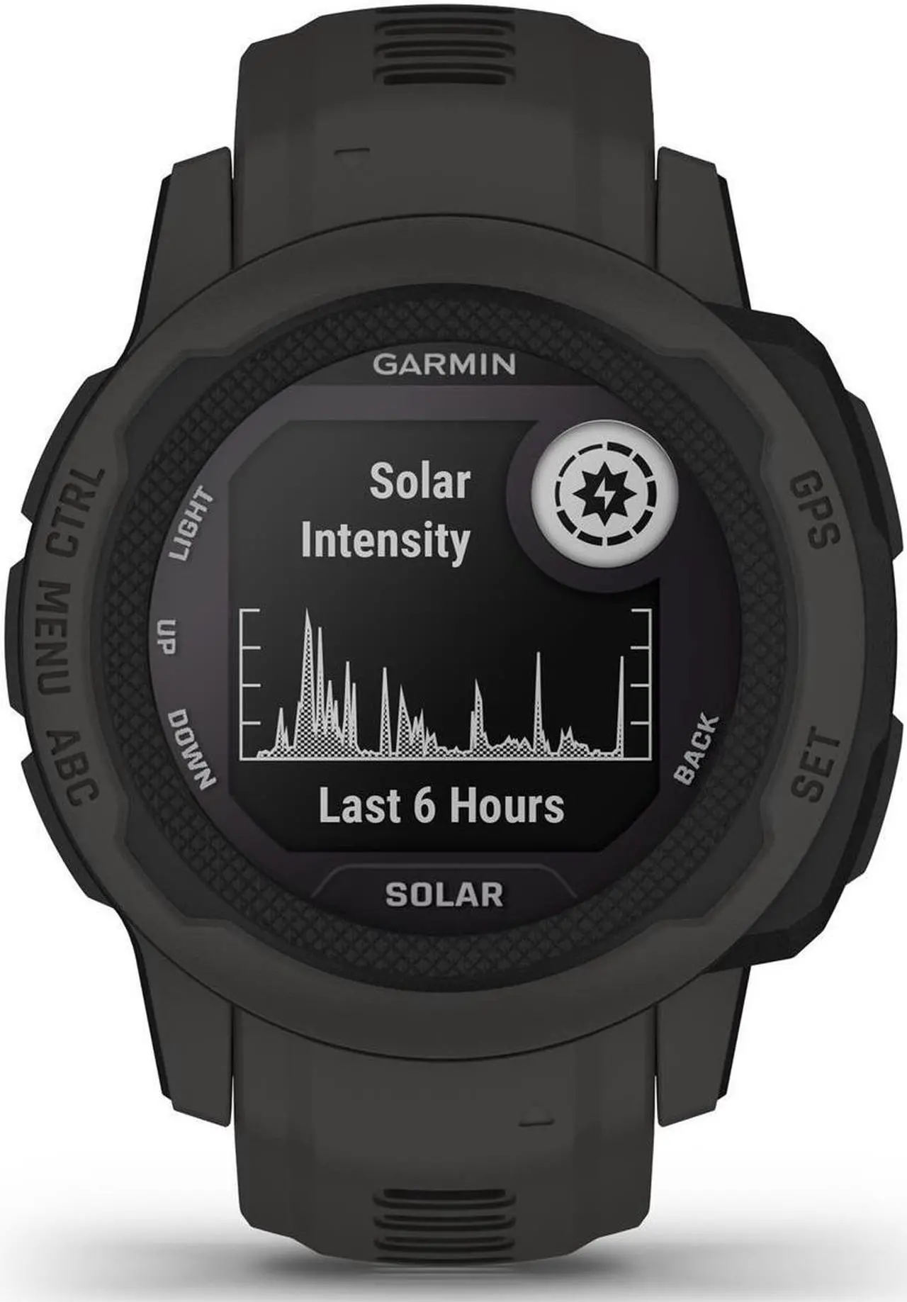 Alt view image 2 of 9 - Garmin Instinct 2S Solar, Graphite | Solar Charging GPS Smart Watch 010-02564-10